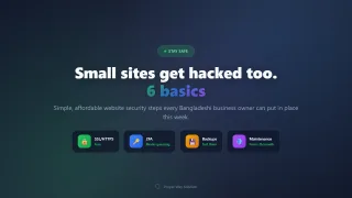 Website Security Basics Every Bangladeshi Business Owner Should Know